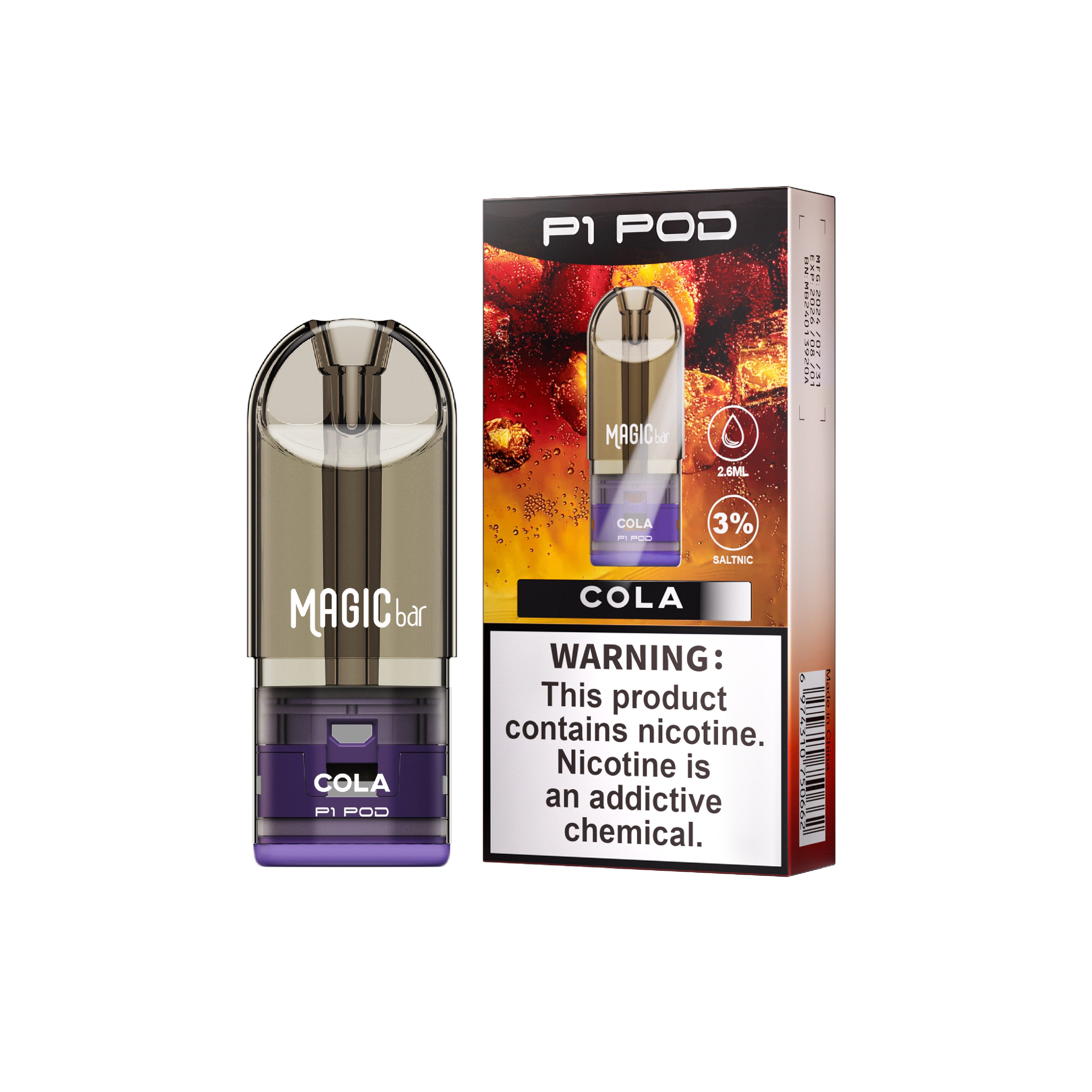 Magic Bar P1 Pod 800Puffs Prefeilled Relx Alternative Pod