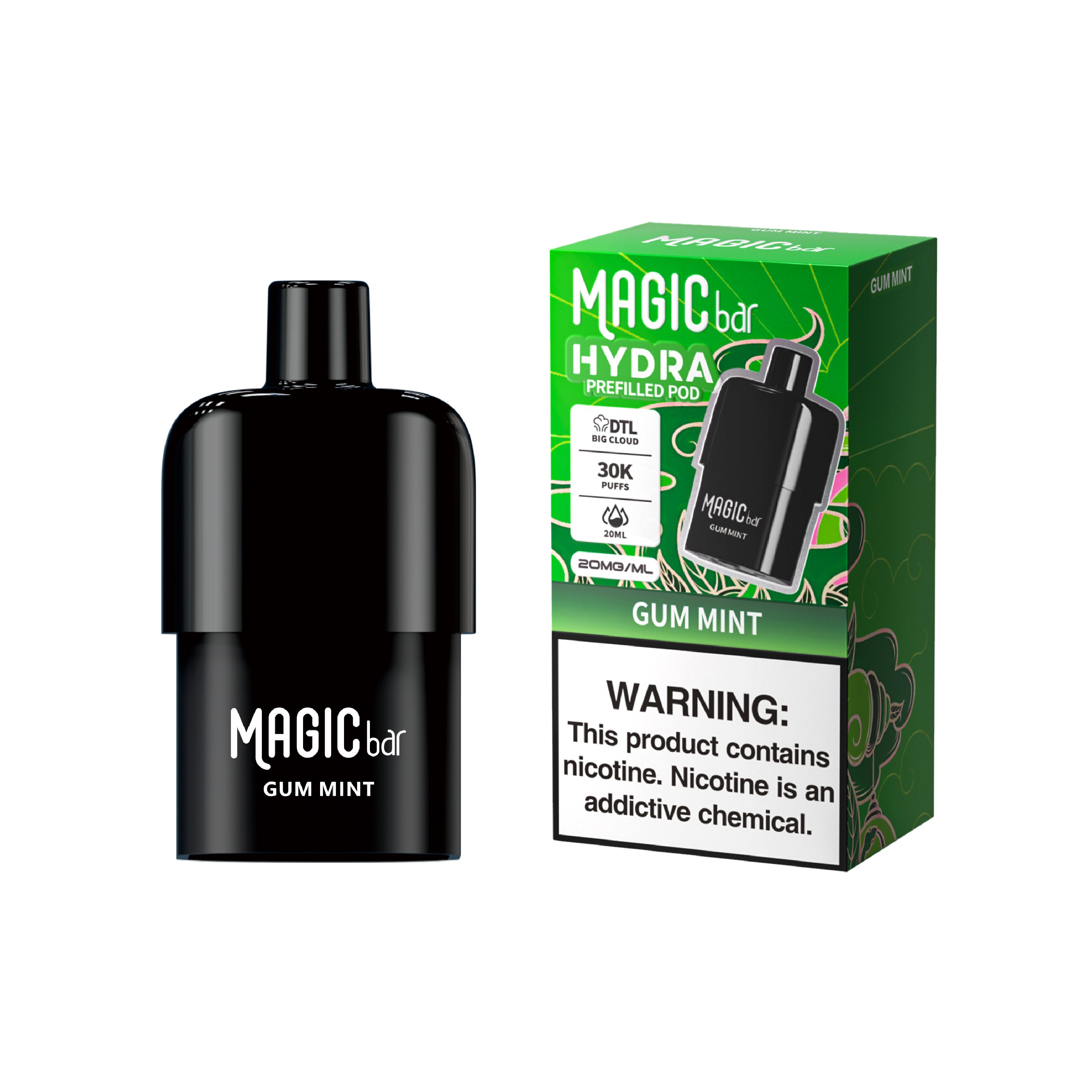 Magic Bar Hydra DTL Prefilled Pod World First DTL Big Cloud Prefilled Pod