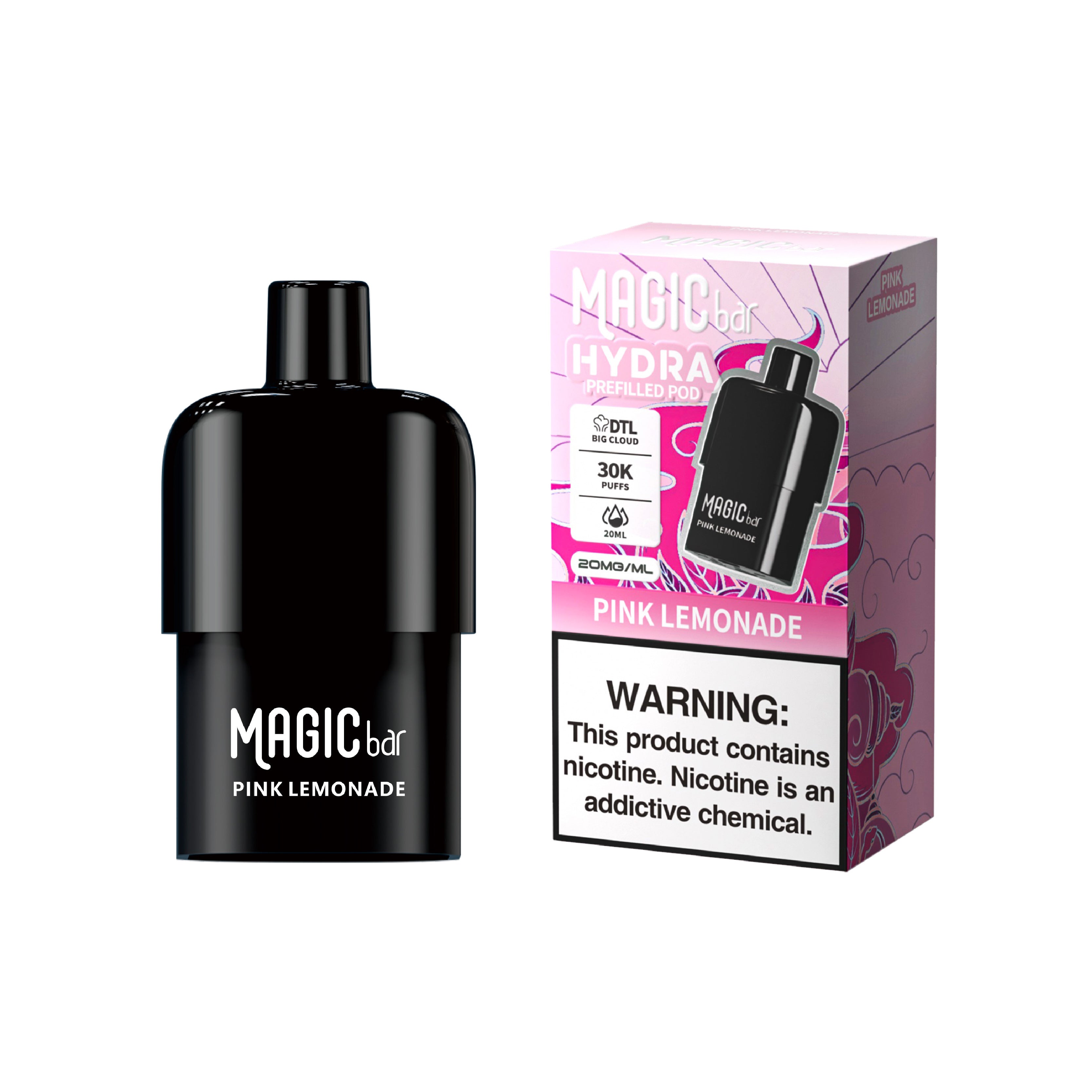 Magic Bar Hydra DTL Prefilled Pod World First DTL Big Cloud Prefilled Pod