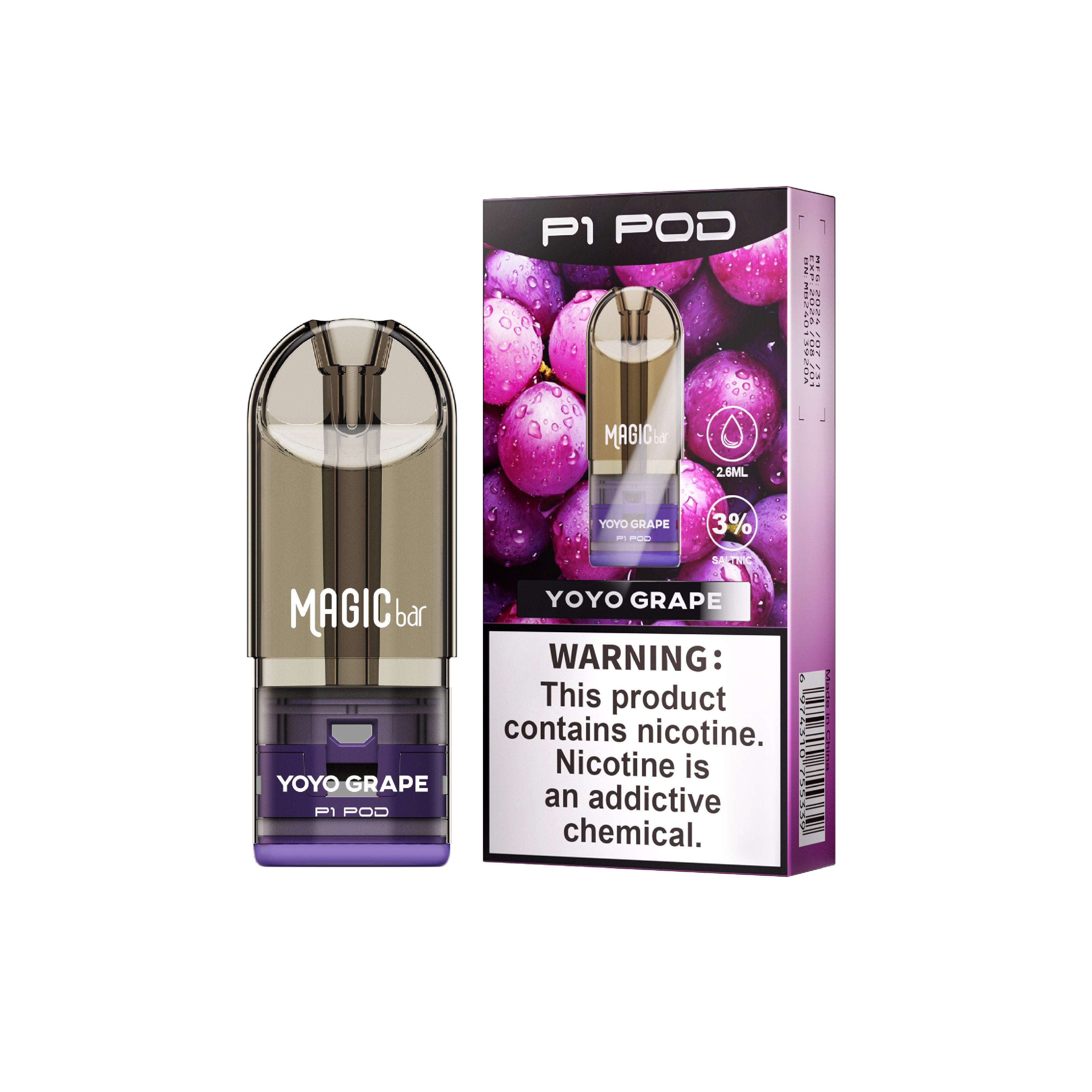 Magic Bar P1 Pod 800Puffs Prefeilled Pod