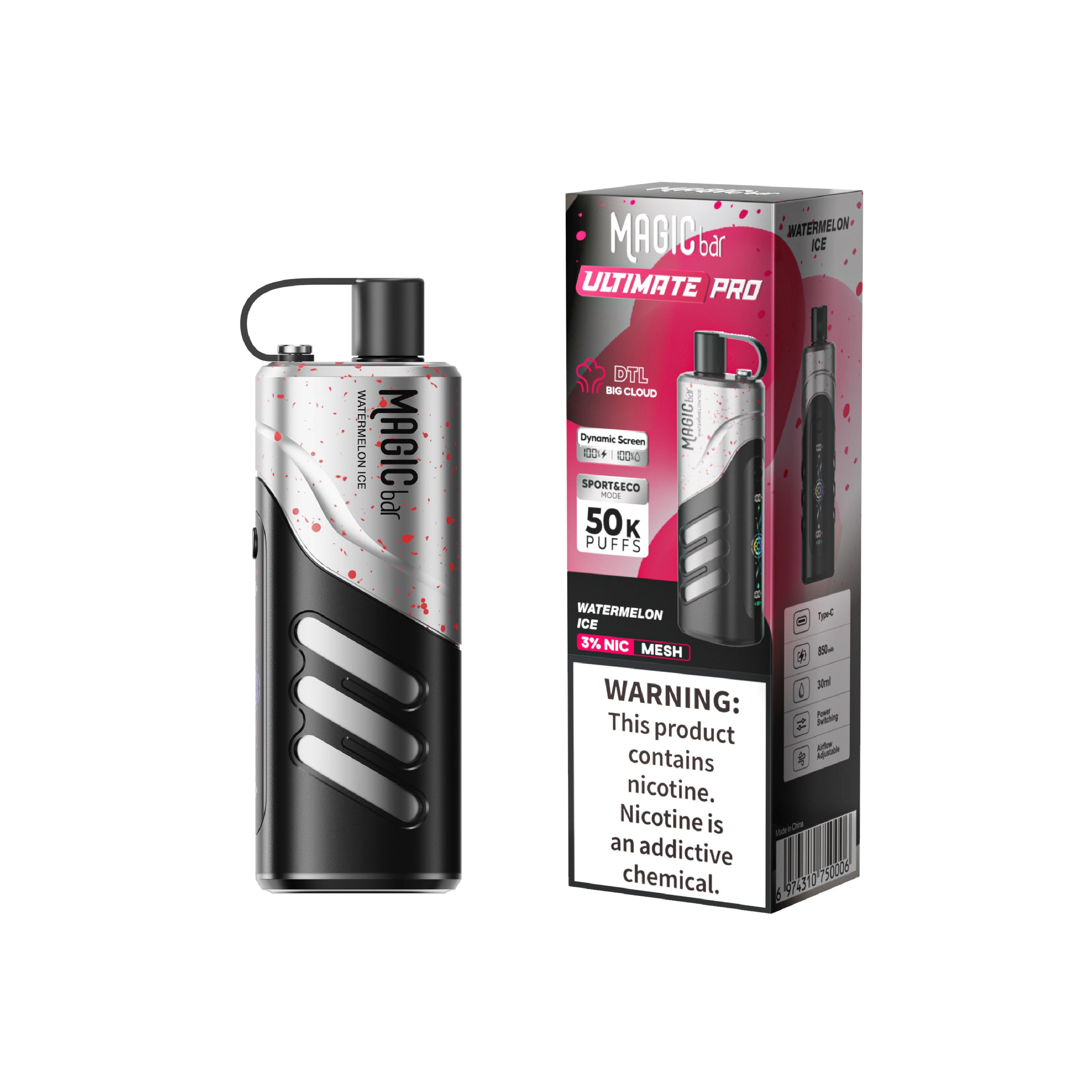 Magic Bar Ultimate Pro 50000 Puffs DTL Disposable Vape VS Vozol Gear Shisha 25K Vozol Gear Shisha 40k