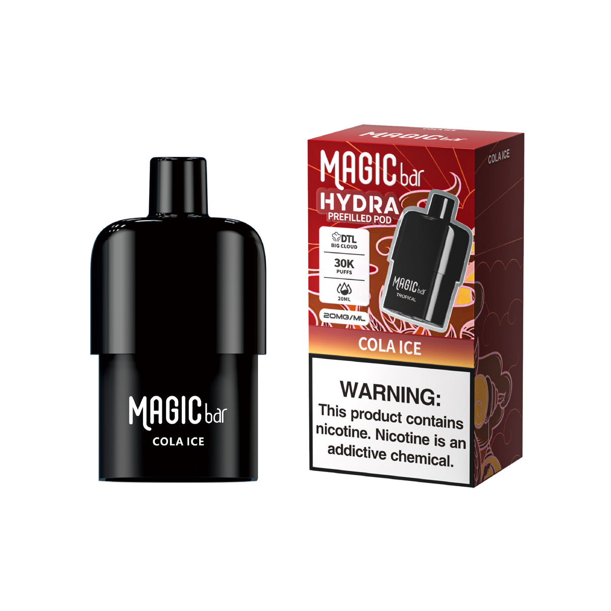 Magic Bar Hydra DTL Prefilled Pod World First DTL Big Cloud Prefilled Pod