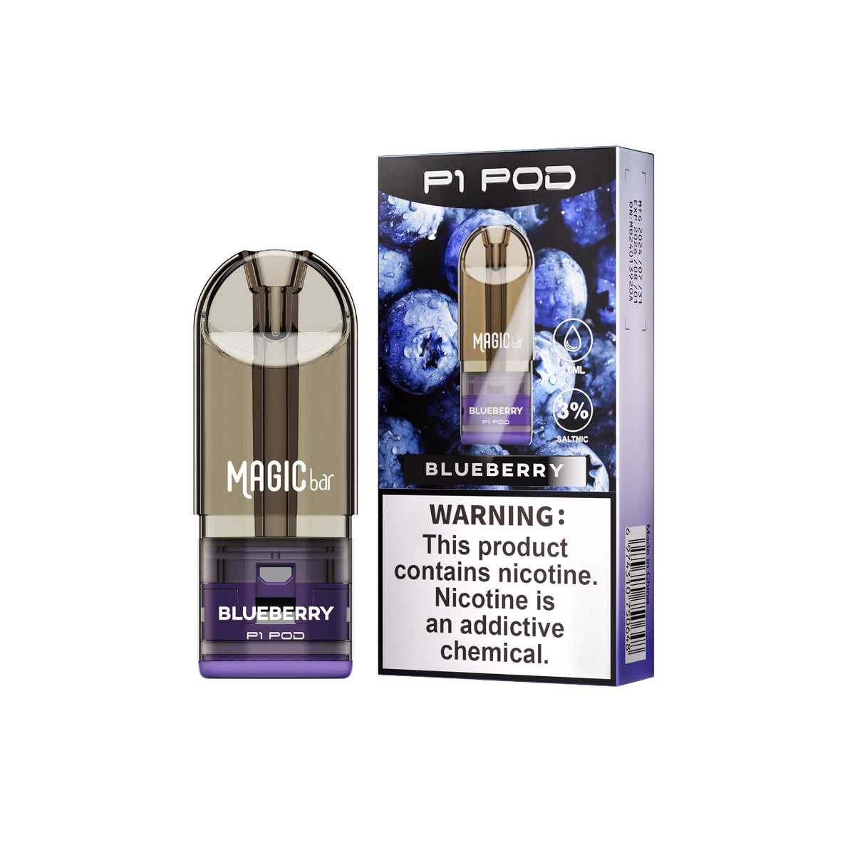 Magic Bar P1 Pod 800Puffs Prefeilled Relx Alternative Pod 