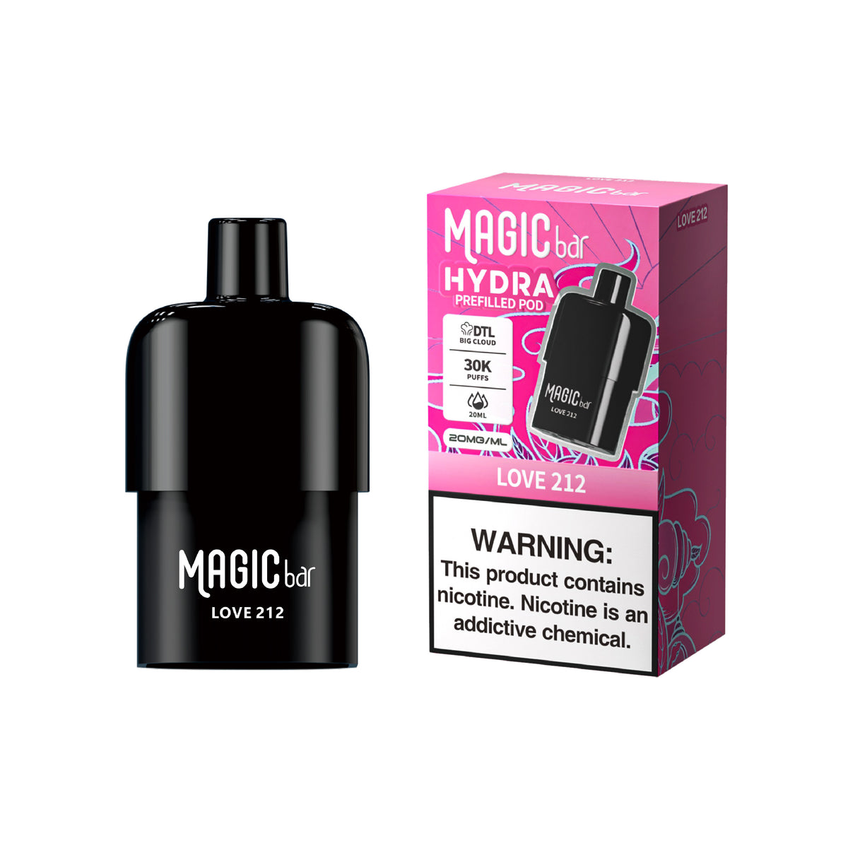 Magic Bar Hydra DTL Prefilled Pod World First DTL Big Cloud Prefilled Pod