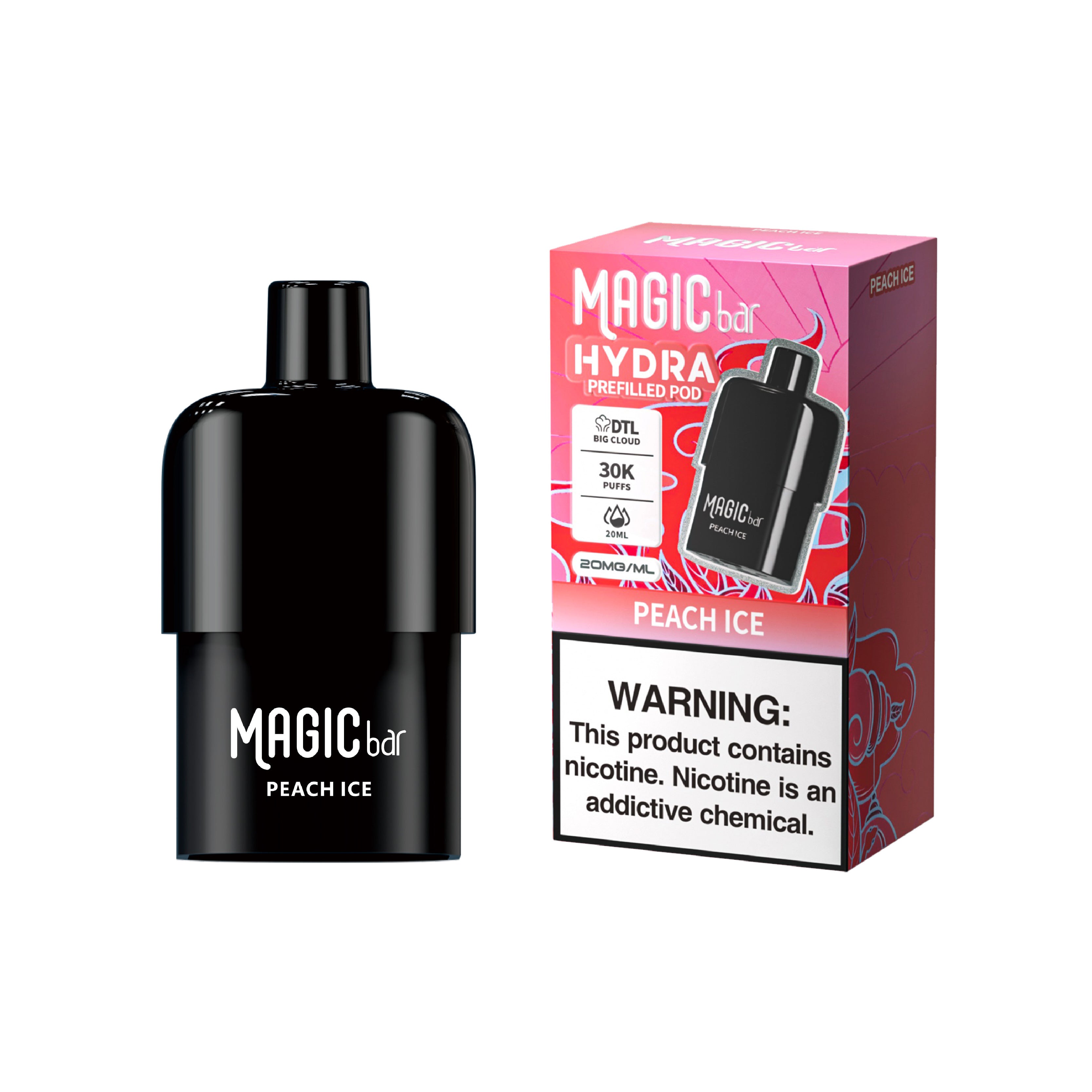 Magic Bar Hydra DTL Prefilled Pod World First DTL Big Cloud Prefilled Pod