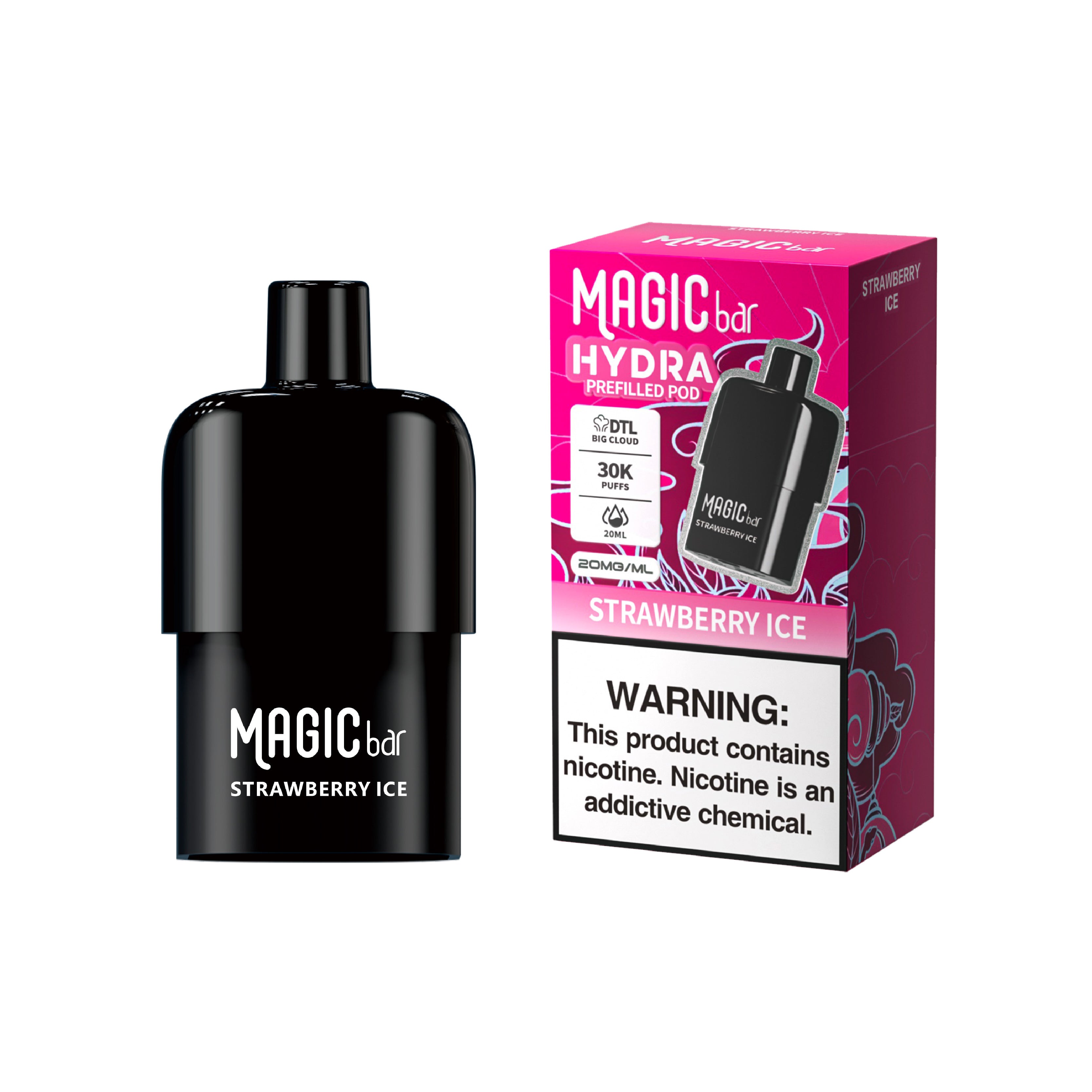 Magic Bar Hydra DTL Prefilled Pod World First DTL Big Cloud Prefilled Pod