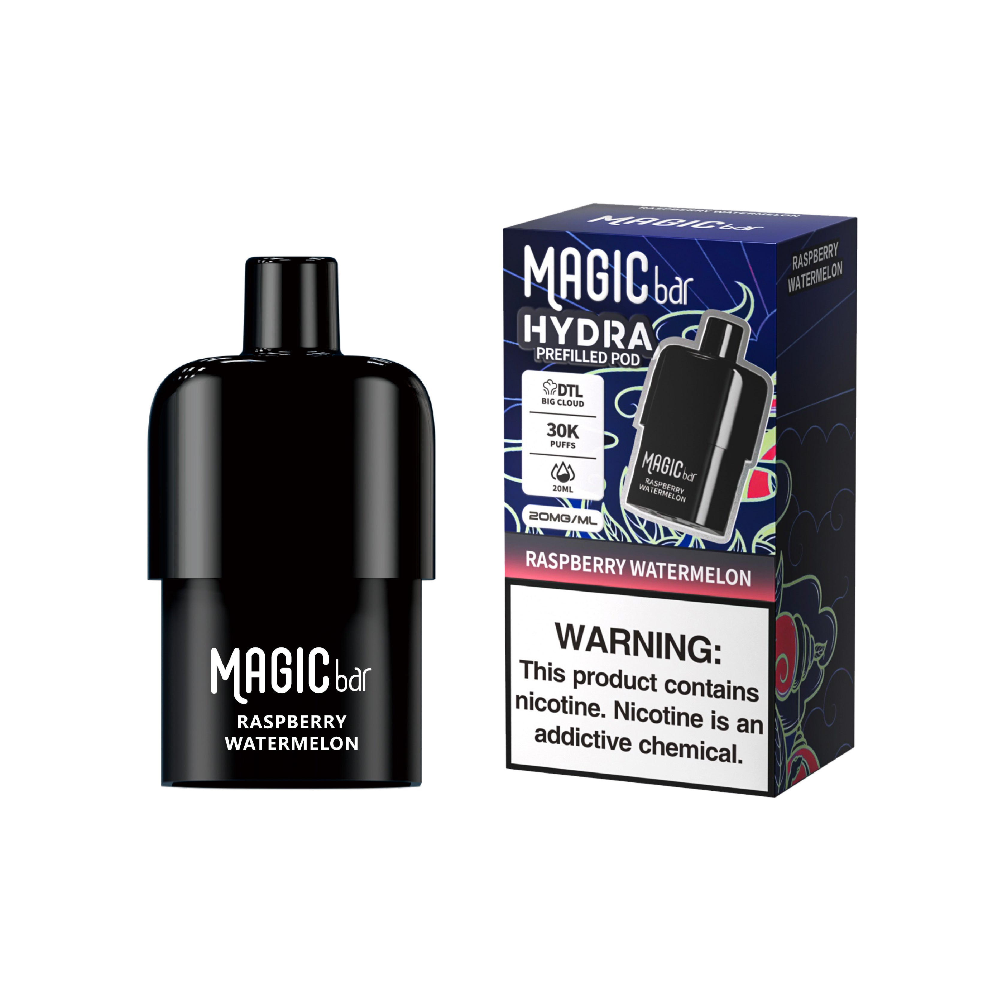 Magic Bar Hydra DTL Prefilled Pod World First DTL Big Cloud Prefilled Pod