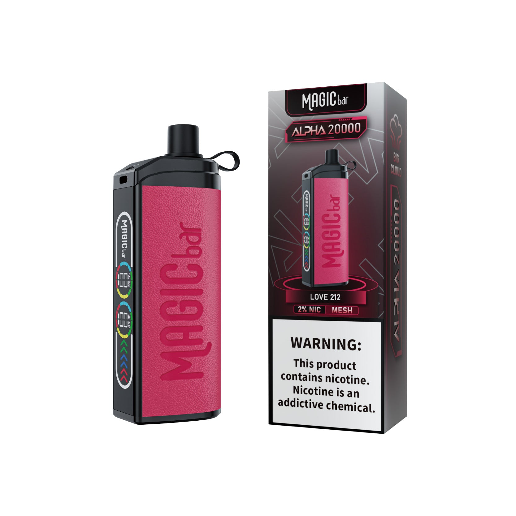 Magic Bar Alpha 20000Puffs Disposable Vape World Best Leather Craft DTL