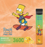 RandM Max Pro Cartoon Style 3600puffs Disposable 1100mAh Rechargeable