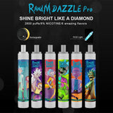 RandM Dazzle Pro Led Light Glowing 2600puffs Disposable Vape Pod